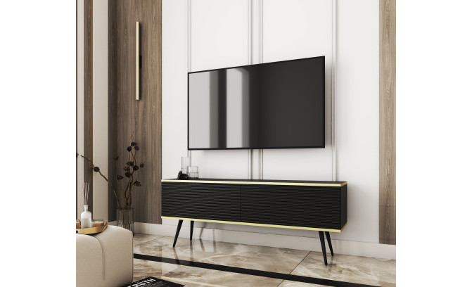 Настенная тумба ORO MDF RTV 135 Czarny + на ножках